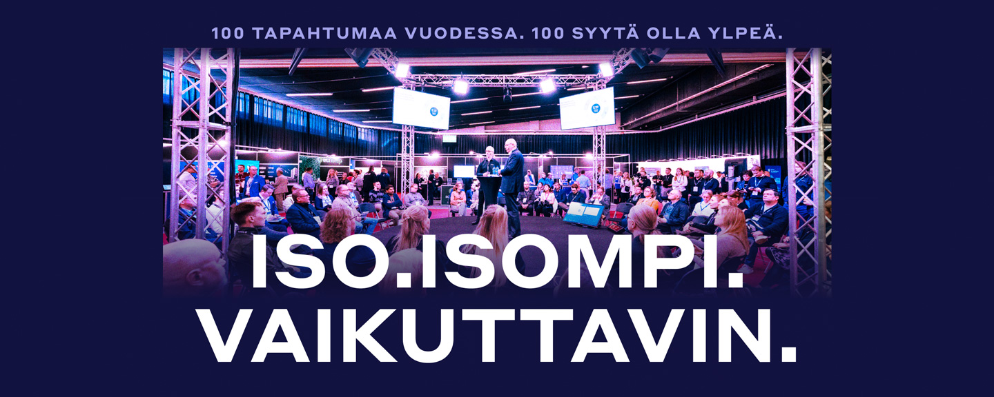 Tampereen Messut. Iso. Isompi. Vaikuttavin.